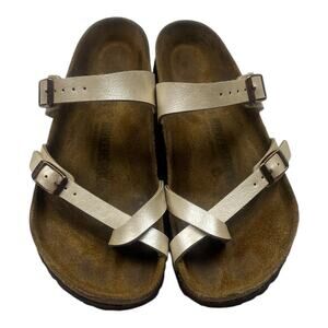Birkenstock Miyari Rare Graceful Pearl Toe Loop Sandals Women’s 7/38 Germany